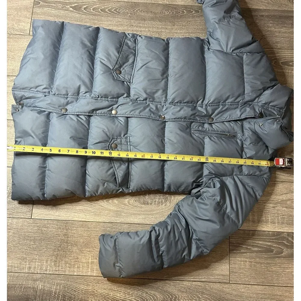 Lauren Ralph Lauren Down Quilted  Full Zip Puffer Parka‎ Coat Jacket Blue Sz L